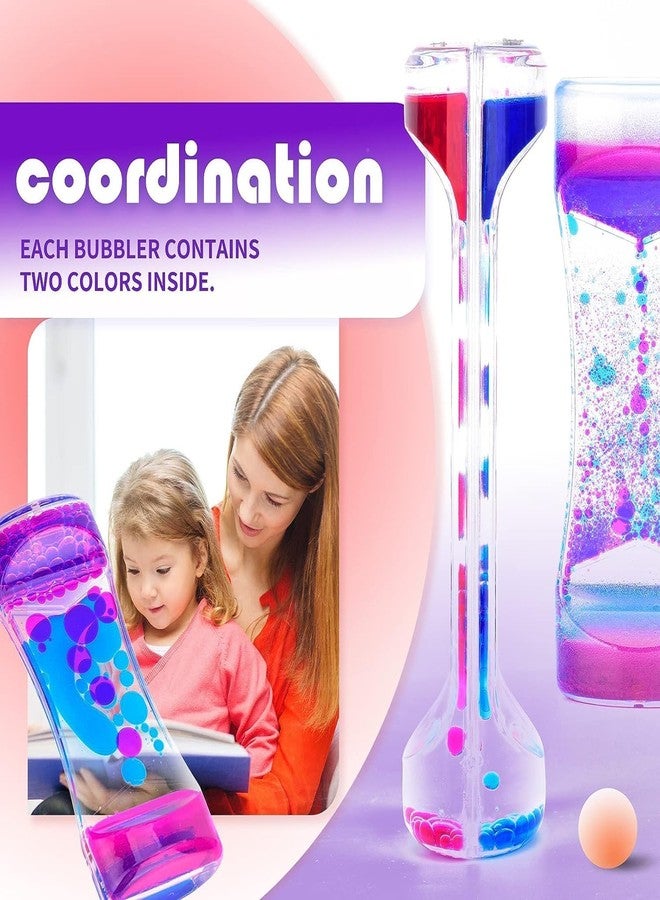 S SMITEX Smitex Liquid Motion Bubbler Timer Diamond Shaped Liquid Timer for Fidget Toy,Autism Toys, Children Activity, Calm Relaxing,Penguin Desk Toys and Home Ornament - Image 4